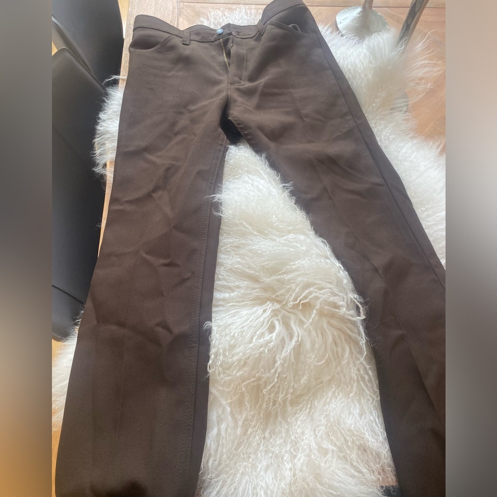 BNWOT Wrangler Wrancher Dark Brown dress jeans SZ 32x32!!